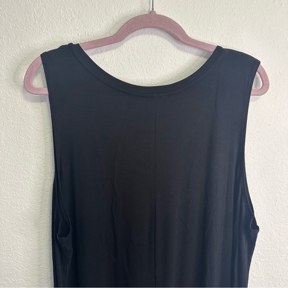 LOGO by Lori Goldstein Black Sleeveless Maxi Dress - Picture 6 of 6